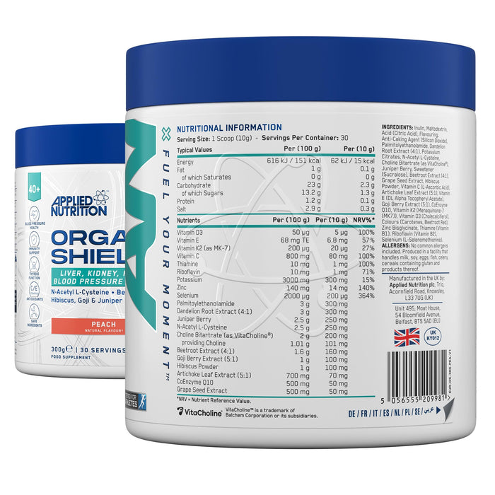 Applied Nutrition Agewell 40+ Organ Shield 300g