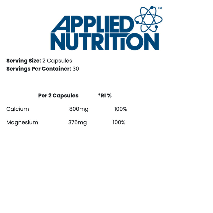 Applied Nutrition Calcium and Magnesium 60 Caps
