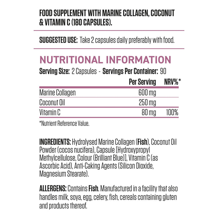 Applied Nutrition Collagen + Coconut - 180 caps