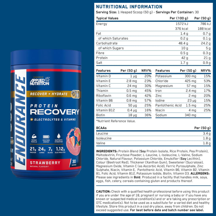 Applied Nutrition Endurance Recovery 1500g