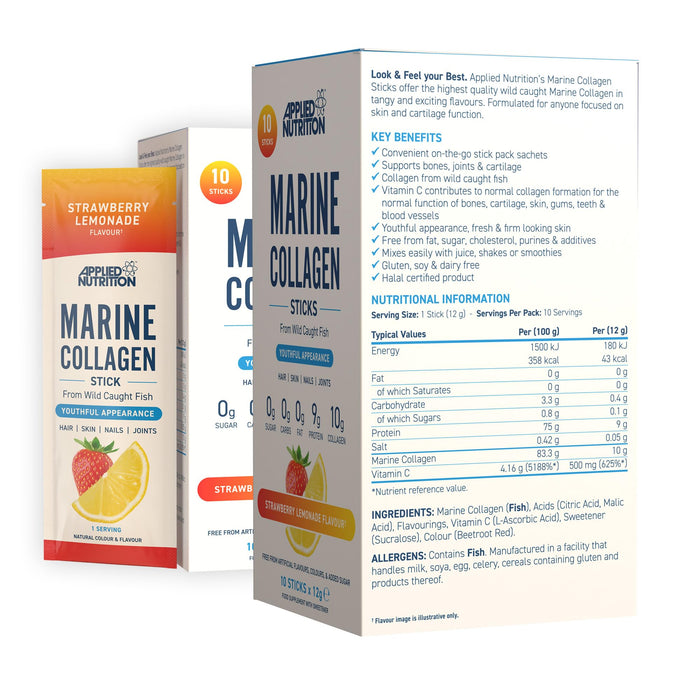 Applied Nutrition Marine Collagen STICKS 10x12g