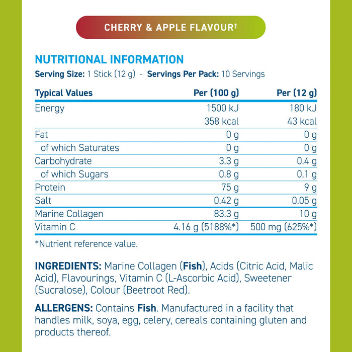 Applied Nutrition Marine Collagen STICKS 10x12g