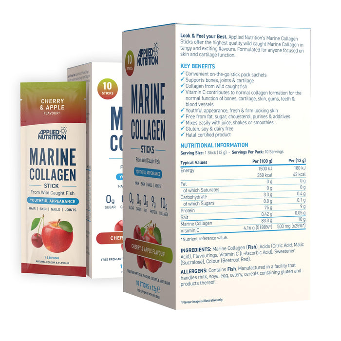 Applied Nutrition Marine Collagen STICKS 10x12g
