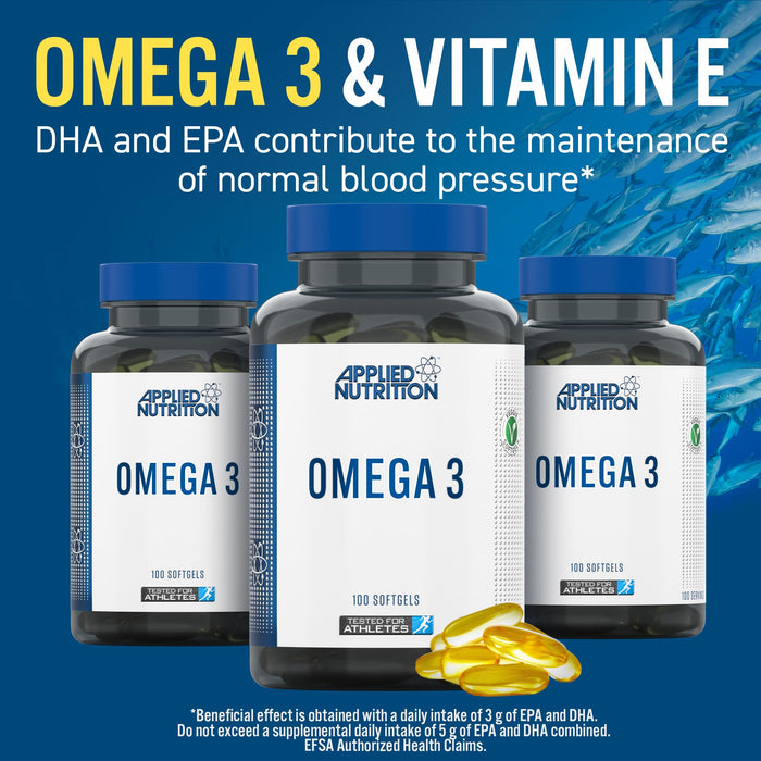 Applied Nutrition Omega 3 Essential Fatty Acids 100 Softgels