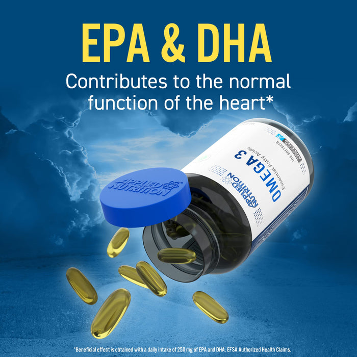 Applied Nutrition Omega 3 Essential Fatty Acids 100 Softgels