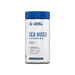 Supplement bottle labeled 'Sea Moss & Vitamin B12' by Applied Nutrition on a white background