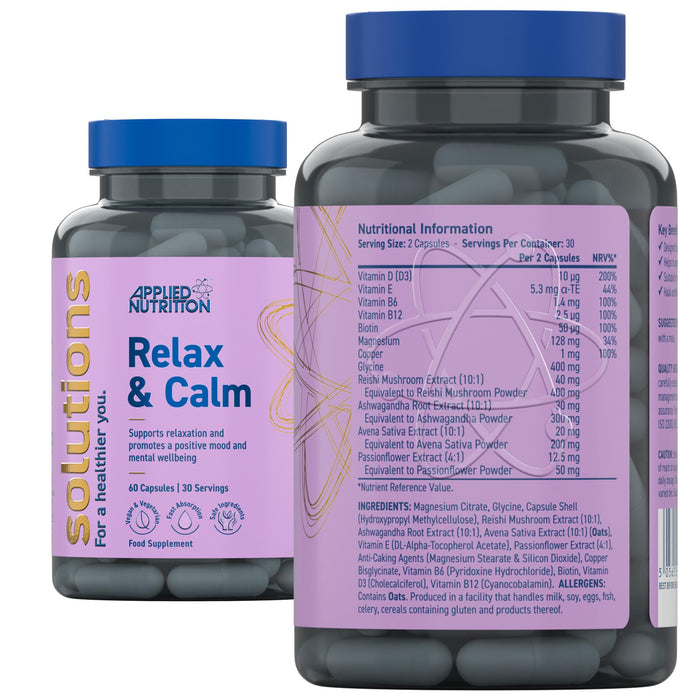 Applied Nutrition Solutions Relax & Calm - 60 caps