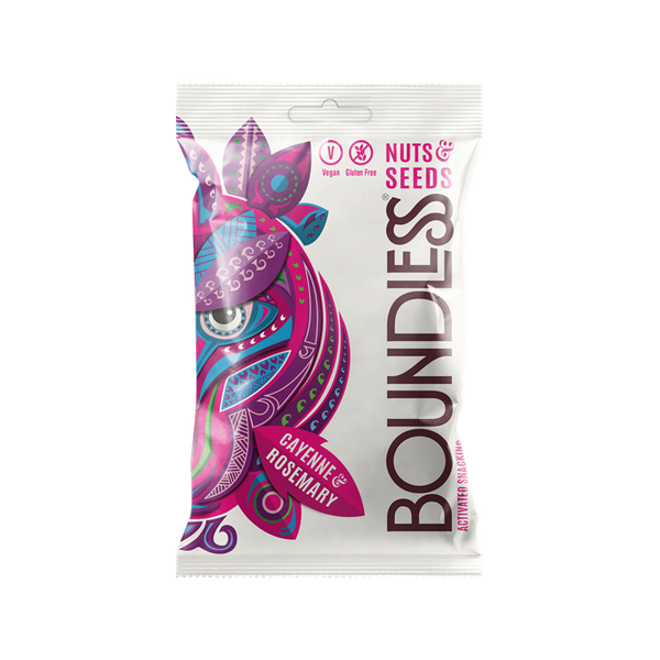 Boundless Activated Snacking Nuts & Seeds 12x30g Cayenne & Rosemary | Premium Healthy Snacks at MySupplementShop.co.uk