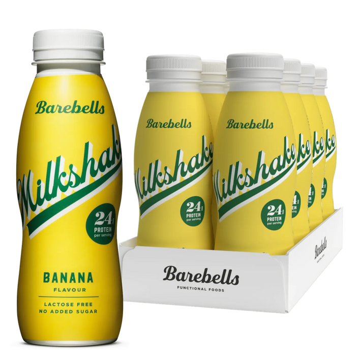 Barebells Milkshake Protéiné 8 Bouteilles de 330 ml Shake Hyperprotéiné Sans Sucre Ajouté Sans Lactose 24g de Protéines