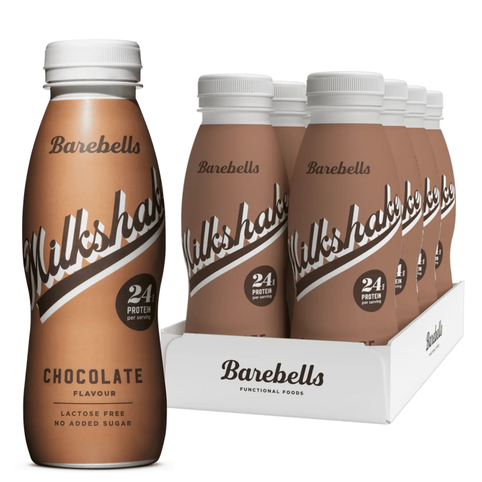 Barebells Milkshake Protéiné 8 Bouteilles de 330 ml Shake Hyperprotéiné Sans Sucre Ajouté Sans Lactose 24g de Protéines