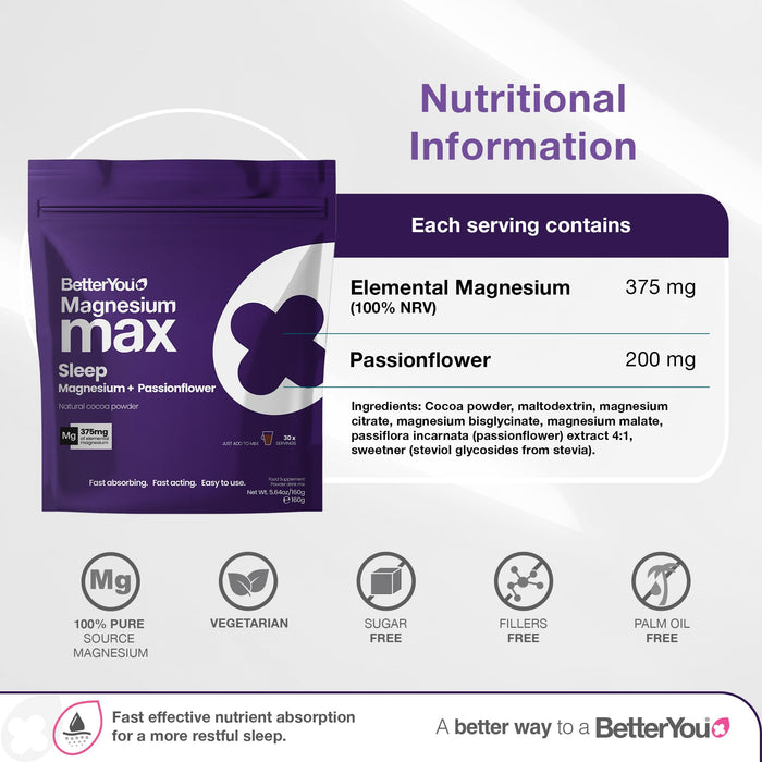 BetterYou Magnesium Max Sleep 160g