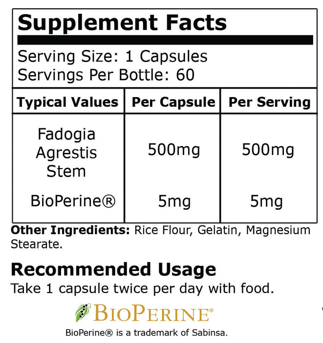 Black Mamba Fadogia Agrestis 60 Caps