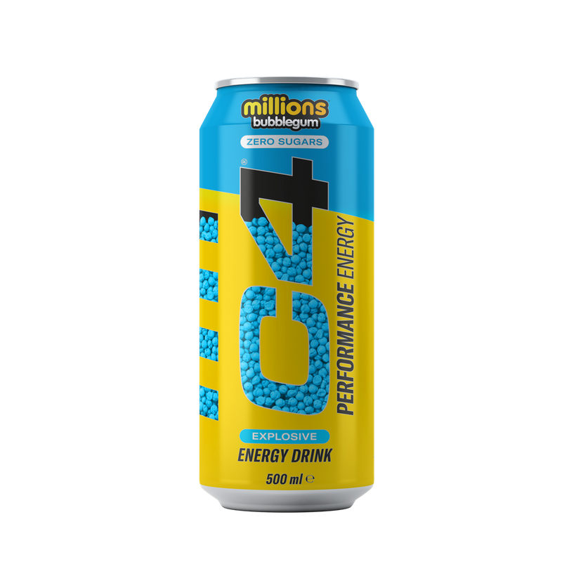 Cellucor C4 Performance Energy Carbonated RTD 12x500ml Millions Bubblegum | Premium Energy Drinks at MYSUPPLEMENTSHOP.co.uk