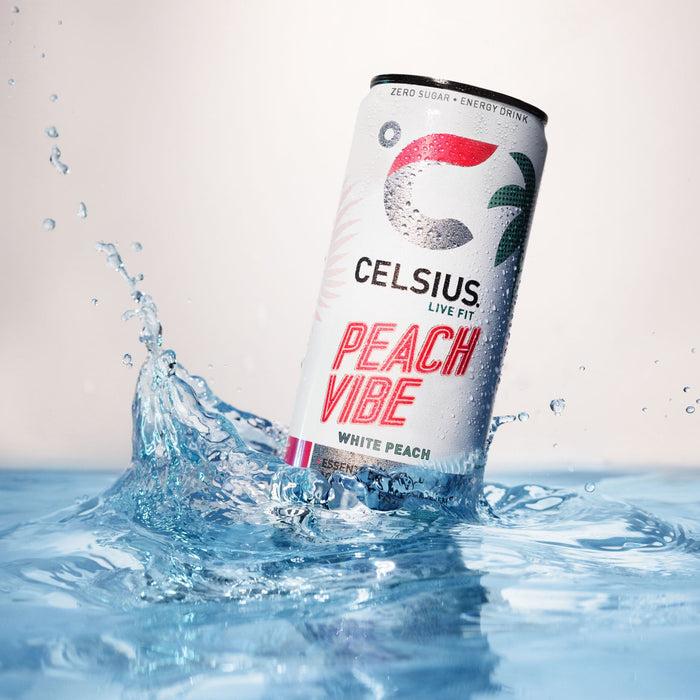 CELSIUS Fantasy Vibe Energy Drink 12x355ml – Zero Sugar, 200mg Caffeine, Refreshing Citrus Flavor