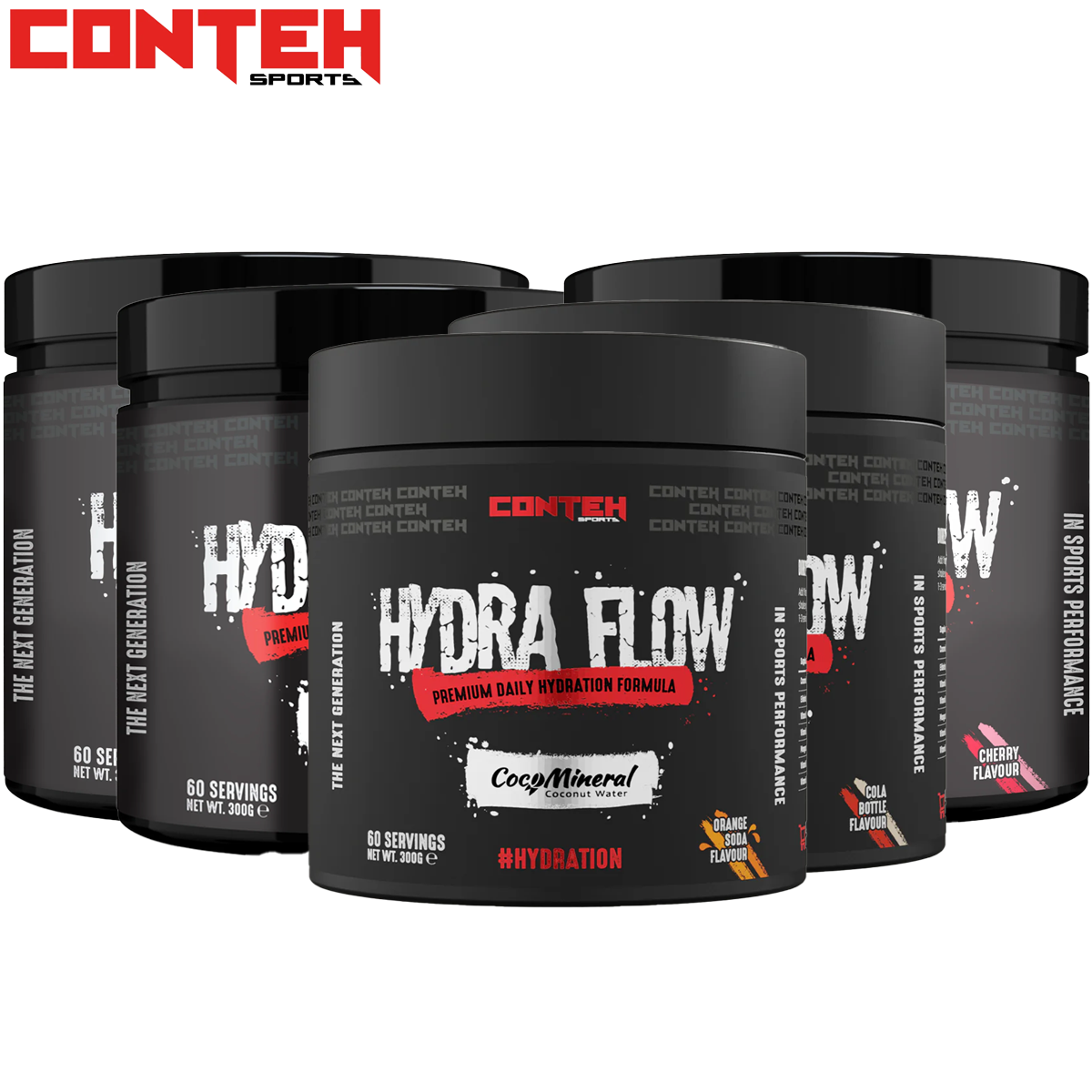 Conteh Sports Hydra Flow Daily Hydration Formula 300g - Hydration Supplement at MySupplementShop by Conteh Sports