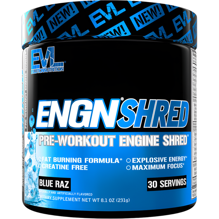  EVLution Nutrition ENGN Shred at MYSUPPLEMENTSHOP BLue Raz Flavour