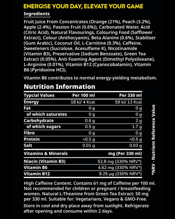 Elixr Energy Energy Drink 12x330ml
