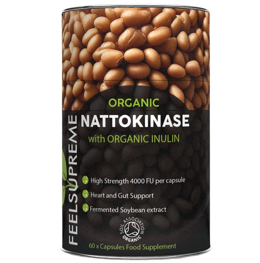 Feel Supreme Organic Nattokinase with Inulin Supplement 60 Caps