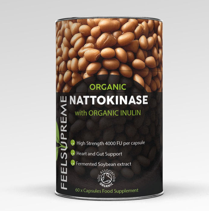 Feel Supreme Organic Nattokinase with Inulin Supplement 60 Caps