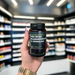 Close-up of (Feel Supreme Seamoss with Bladderwrack and Spirulina) held up inside My Supplement Shop, clearly showing the front label in a Sports Nutrition setting.
