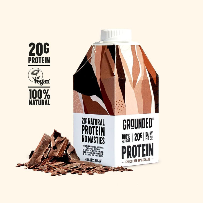 GROUNDED Plant-Based Protein Shake 12 x 490ml