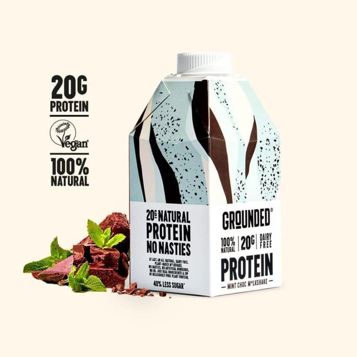 GROUNDED Plant-Based Protein Shake 12 x 490ml