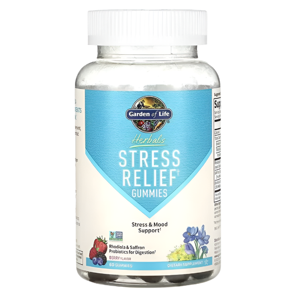 Garden of Life Stress Relief Gummies, Berry - 60 gummies