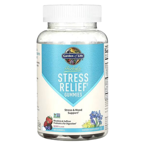 Garden of Life Stress Relief Gummies, Berry - 60 gummies