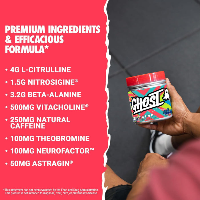 Ghost Legend V3 Pre Workout 30 Servings - Pre Workout at MySupplementShop by Ghost