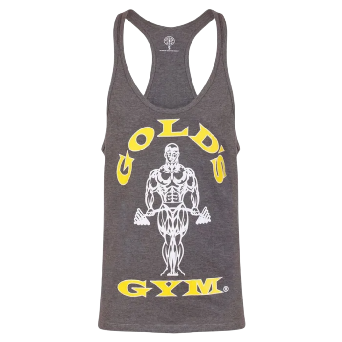 Golds Gym Muscle Joe Premium Stringer - Grey Marl