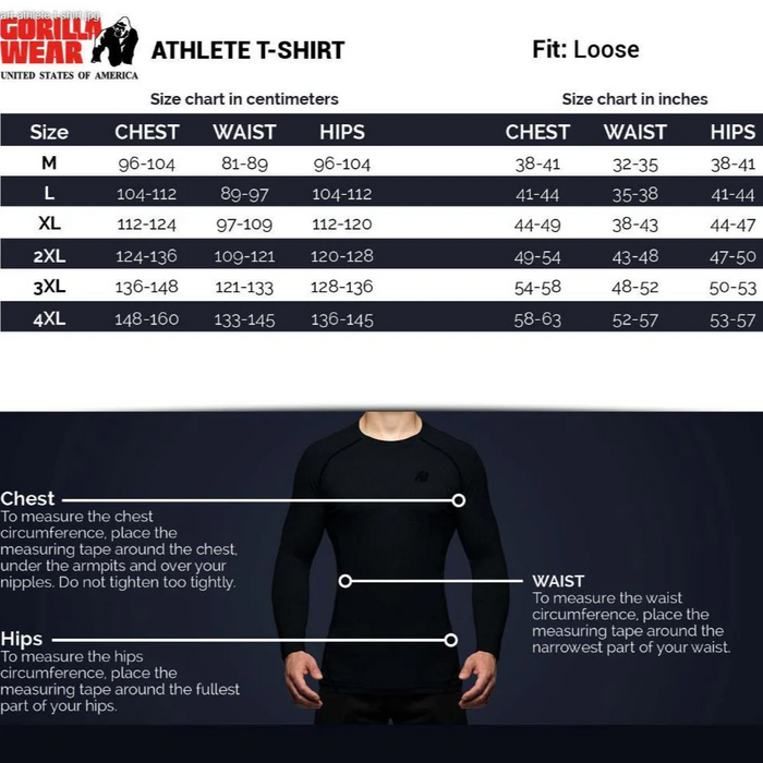 Gorilla Wear Athlete T-Shirt 2.0 Brandon Curry - Black/Light Blue