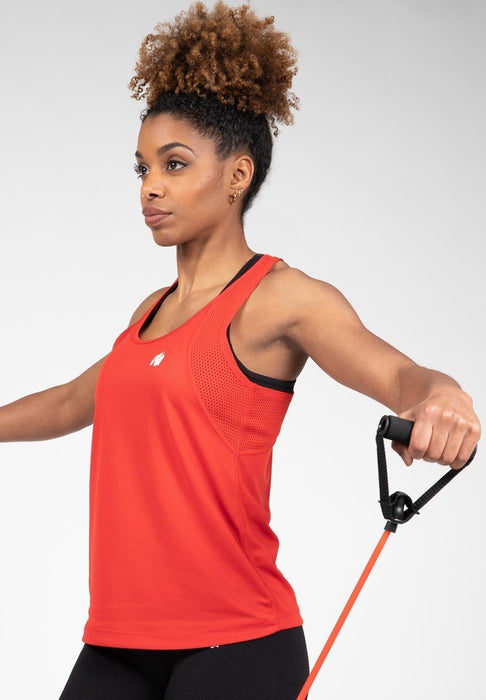 Gorilla Wear Seattle Tank Top Red - Medium - Tank Top at MySupplementShop by Gorilla Wear