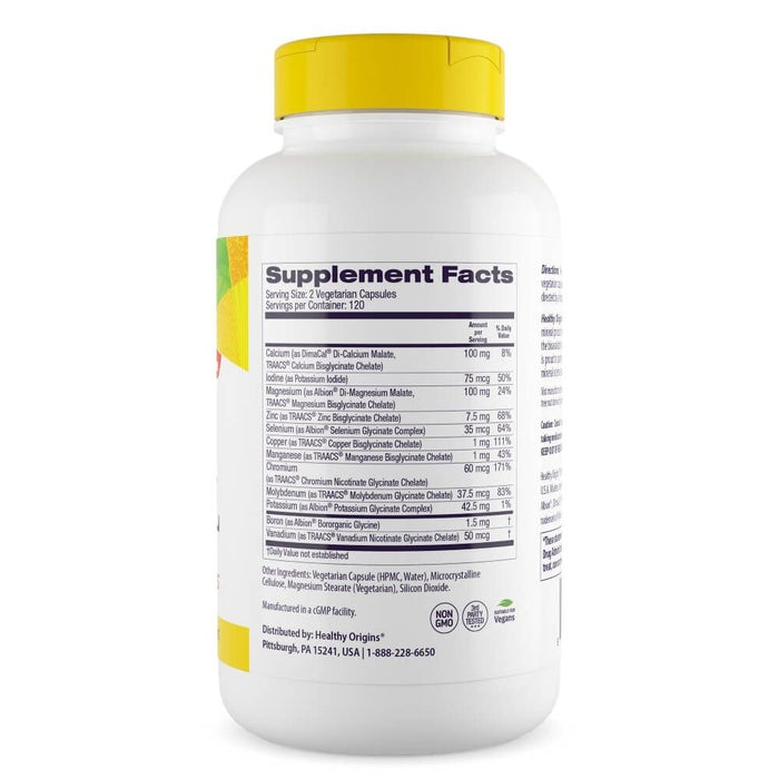 Healthy Origins Chelated Multi Mineral 240 Veggie Capsules - Brain & Memory at MySupplementShop by Healthy Origins