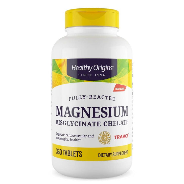 Healthy Origins Magnesium Bisglycinate Chelate 360 Tablets - Brain & Memory at MySupplementShop by Healthy Origins