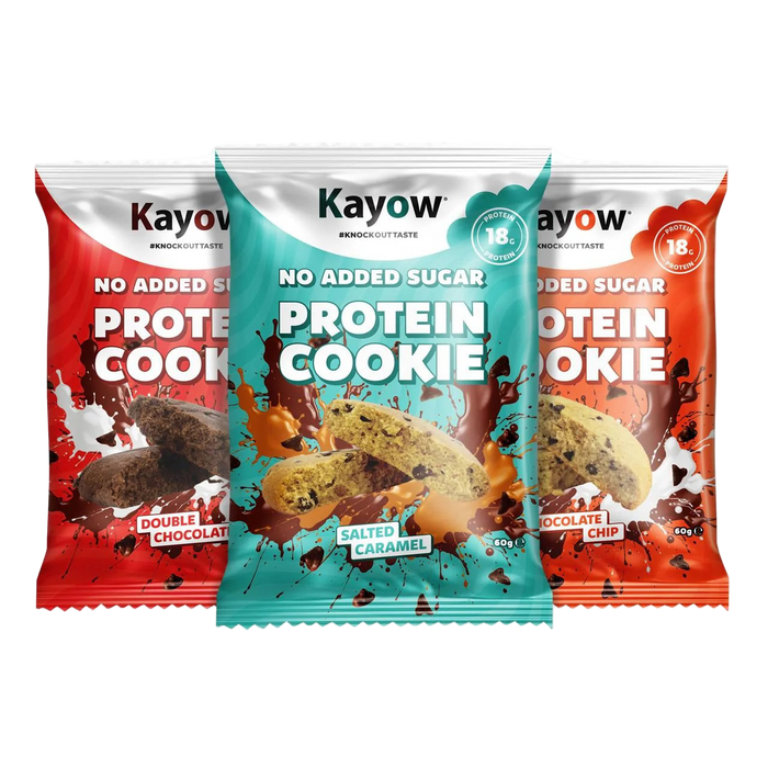 Kayow Nutrition No Added Sugar Protein Cookies 12x60g