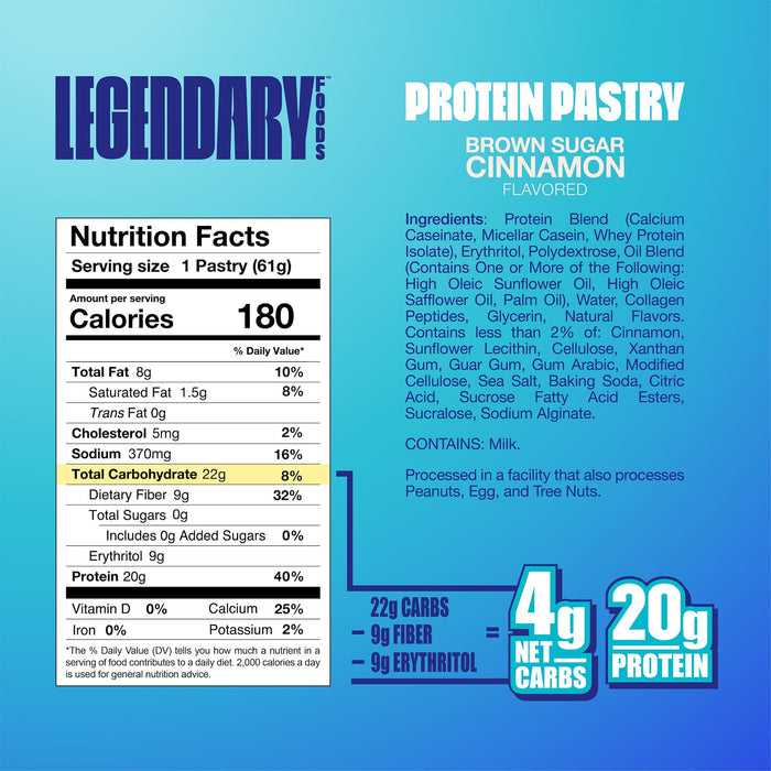 Legendary Foods Protein Pastry Tart 10x61g