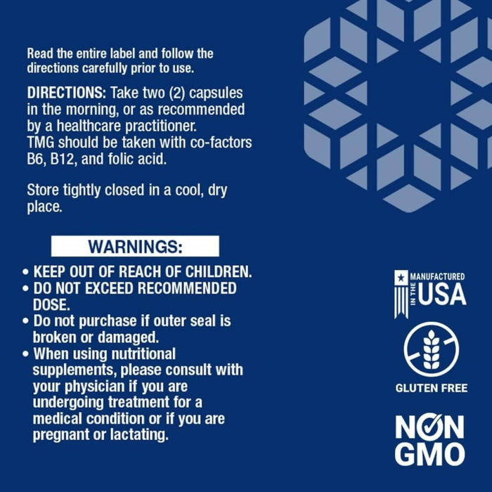 Life Extension TMG 500mg 60 Liquid Vegetarian Capsules - Sports Supplements at MySupplementShop by Life Extension