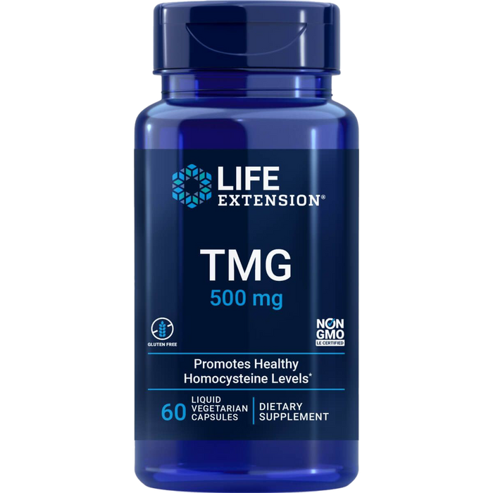 Life Extension TMG 500mg 60 Liquid Vegetarian Capsules