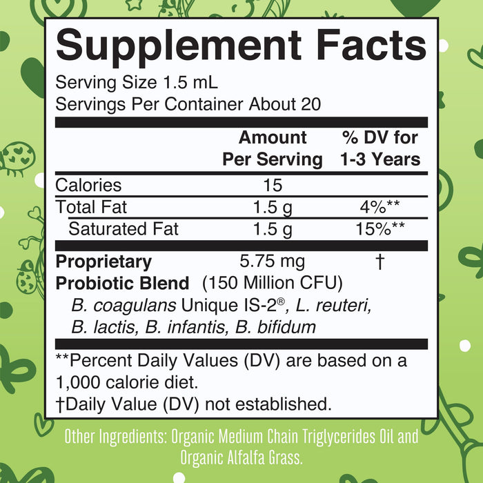 MaryRuth Coco Toddler Probiotic Drops, Unflavored, Org, 1 oz