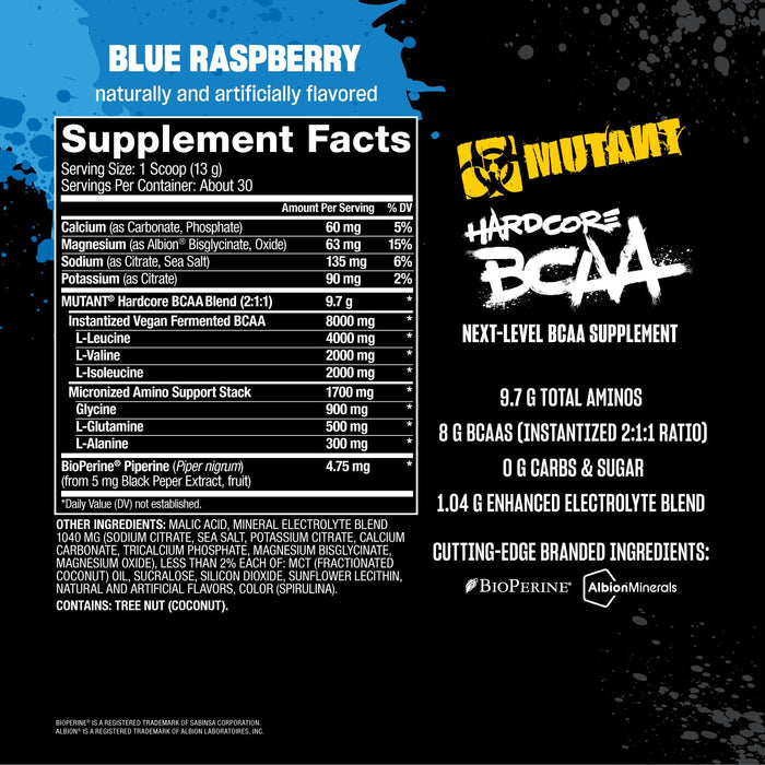 Mutant Hardcore BCAA 390g