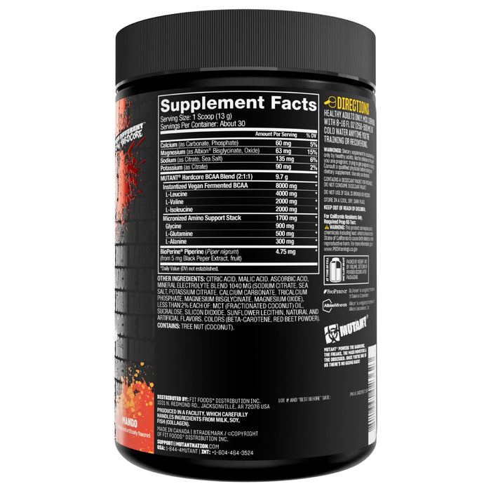Mutant Hardcore BCAA 390g