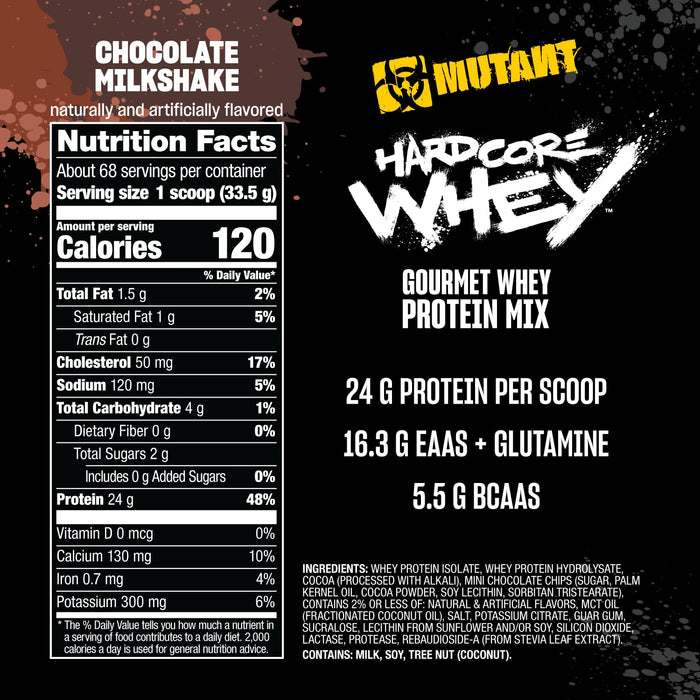 Mutant Hardcore Whey 2270g