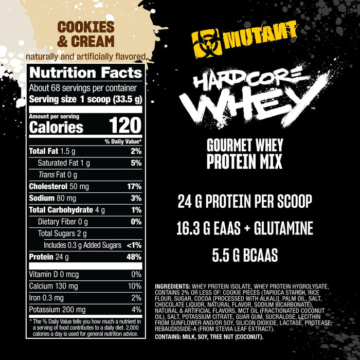 Mutant Hardcore Whey 2270g