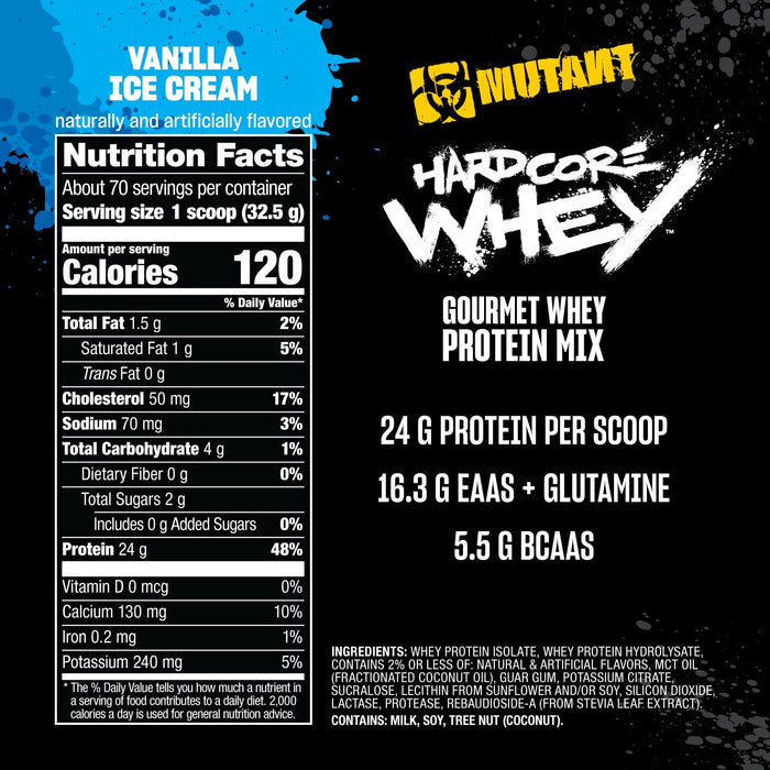 Mutant Hardcore Whey 2270g