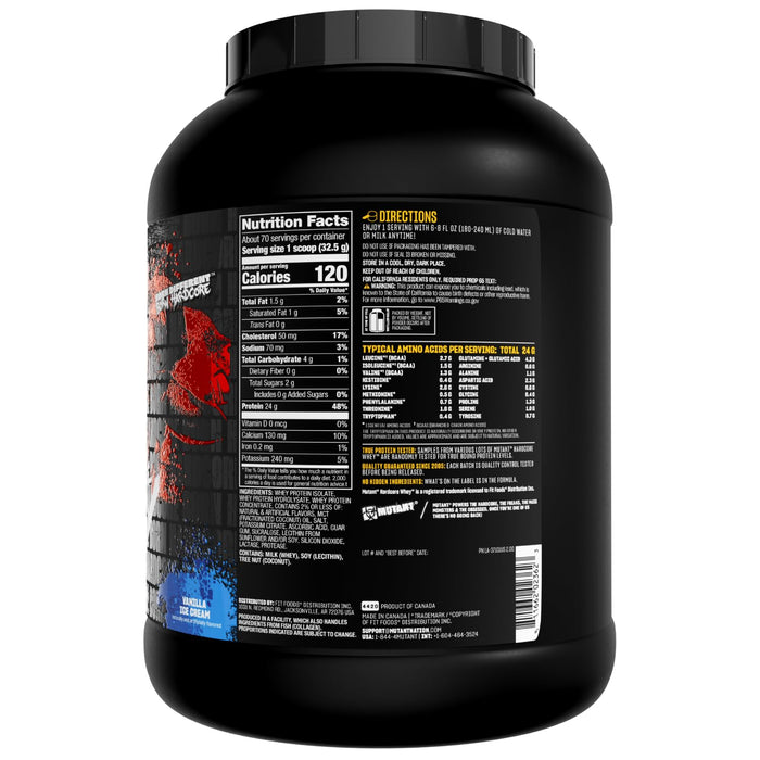 Mutant Hardcore Whey 2270g