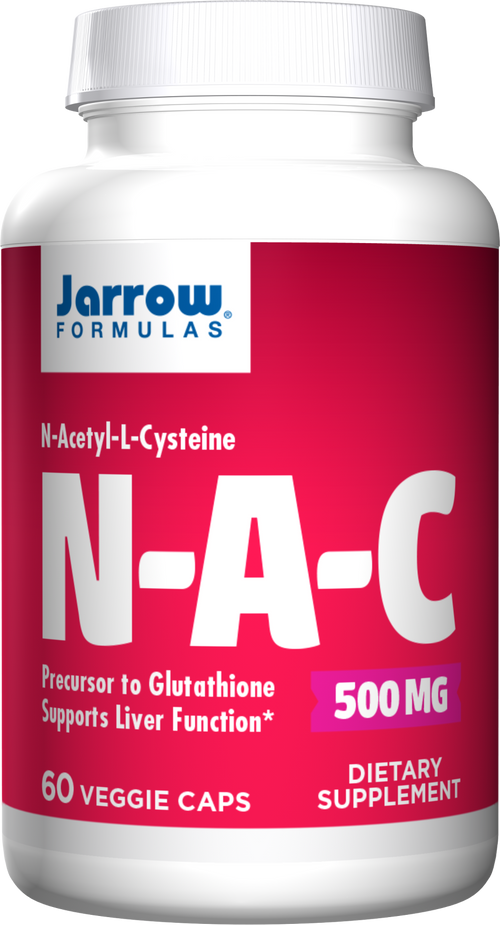 Jarrow Formulas N-A-C, 500mg - 60 vcaps | High-Quality N-Acetyl-Cysteine | MySupplementShop.co.uk