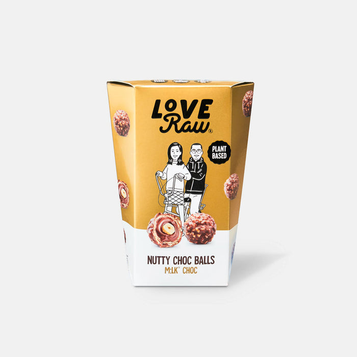 LoveRaw Nutty M:lk® Choc Balls 9 Pack Gift Box 126g - Supplements at MySupplementShop by LoveRaw