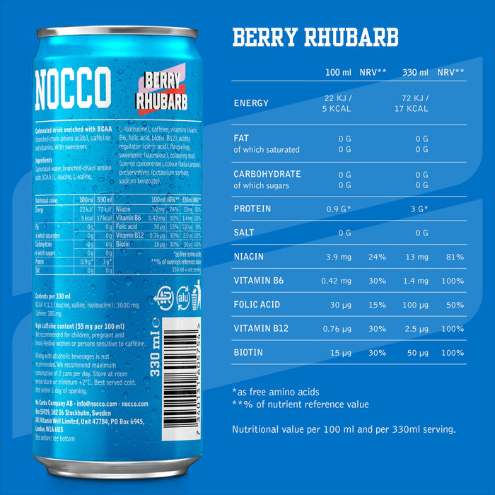 NOCCO BCAA 12x330ml