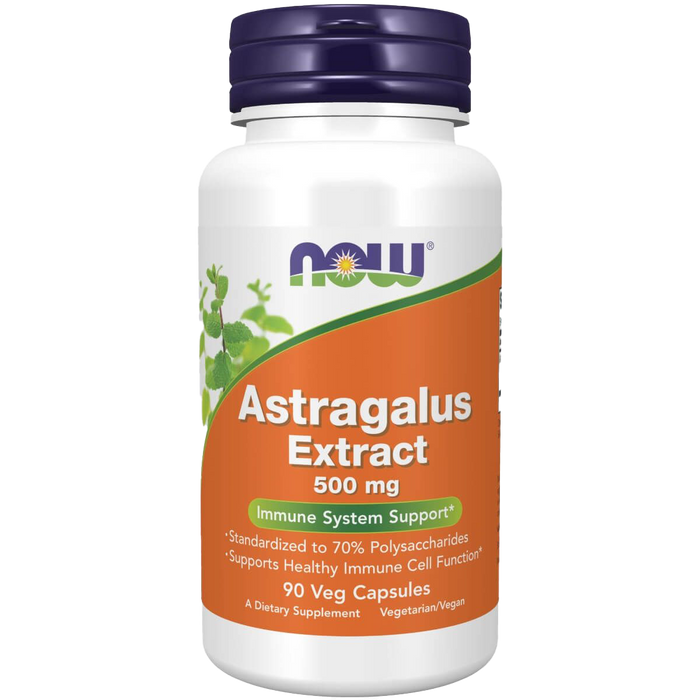 NOW Foods Astragalus Extract 500 mg 90 Veg Capsules