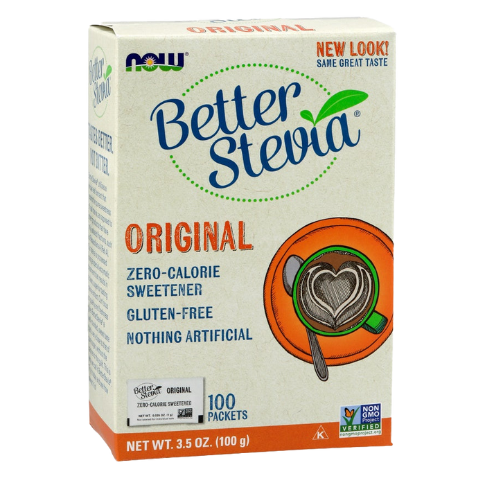 NOW Foods Better Stevia Packets, Original - 100 packets